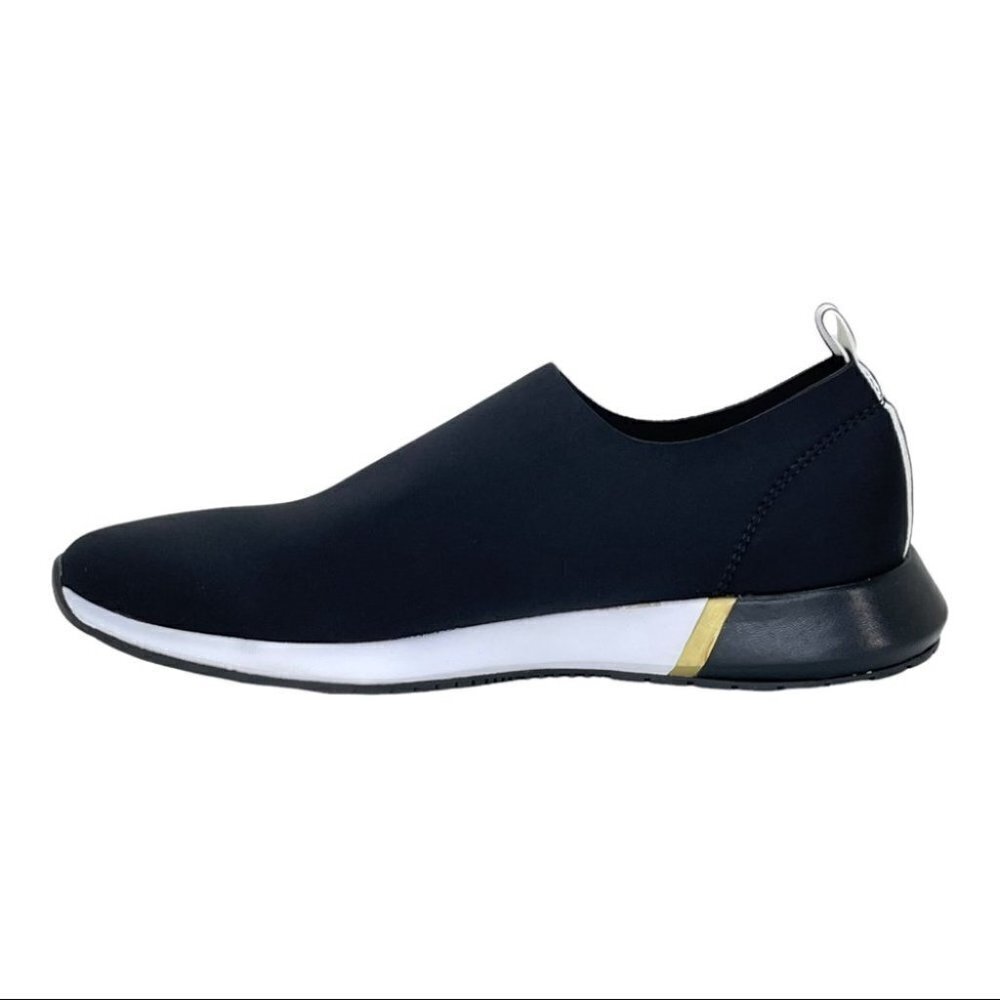 Kenneth Cole Santell Black Neoprene Slip On Sneakers Size 9.5M - Picture 3 of 12